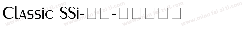 Classic SSi-粗体字体转换